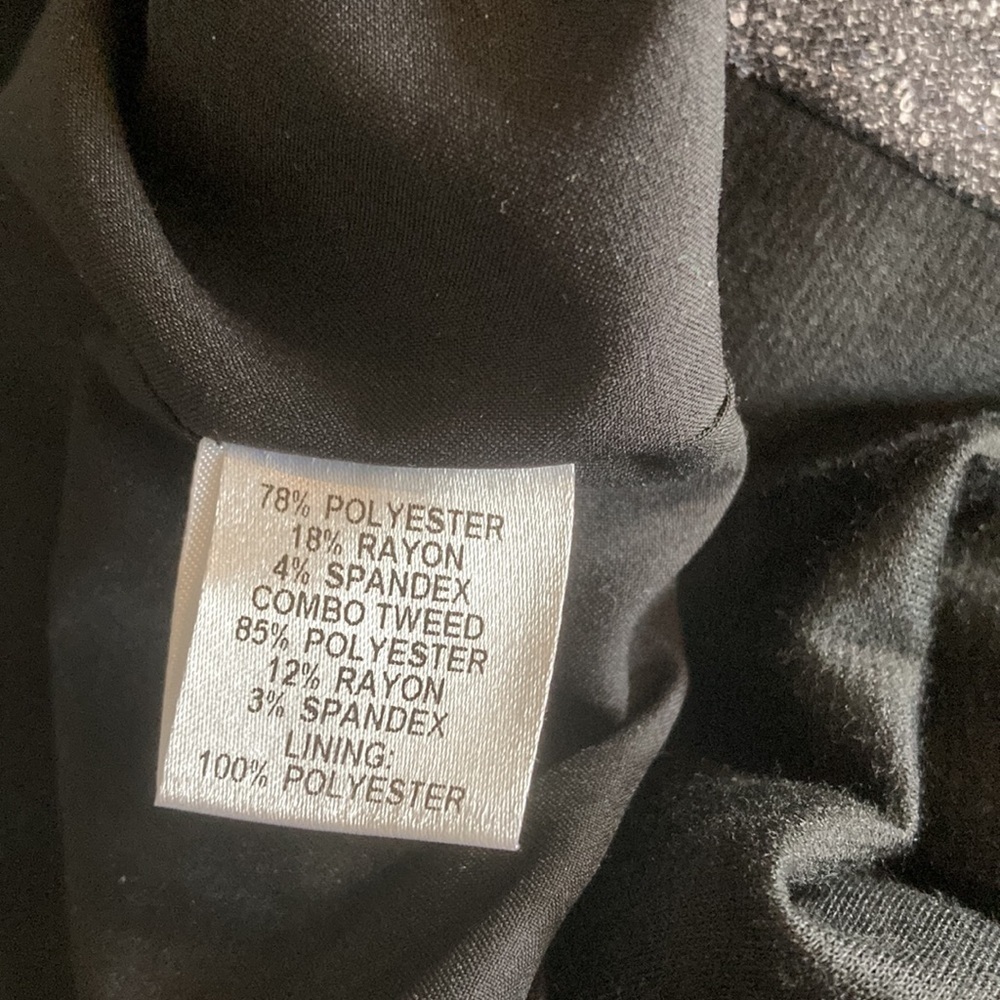 Saks Fifth Avenue BLACK Label 6 black gray bodycon dress - Picture 14 of 14